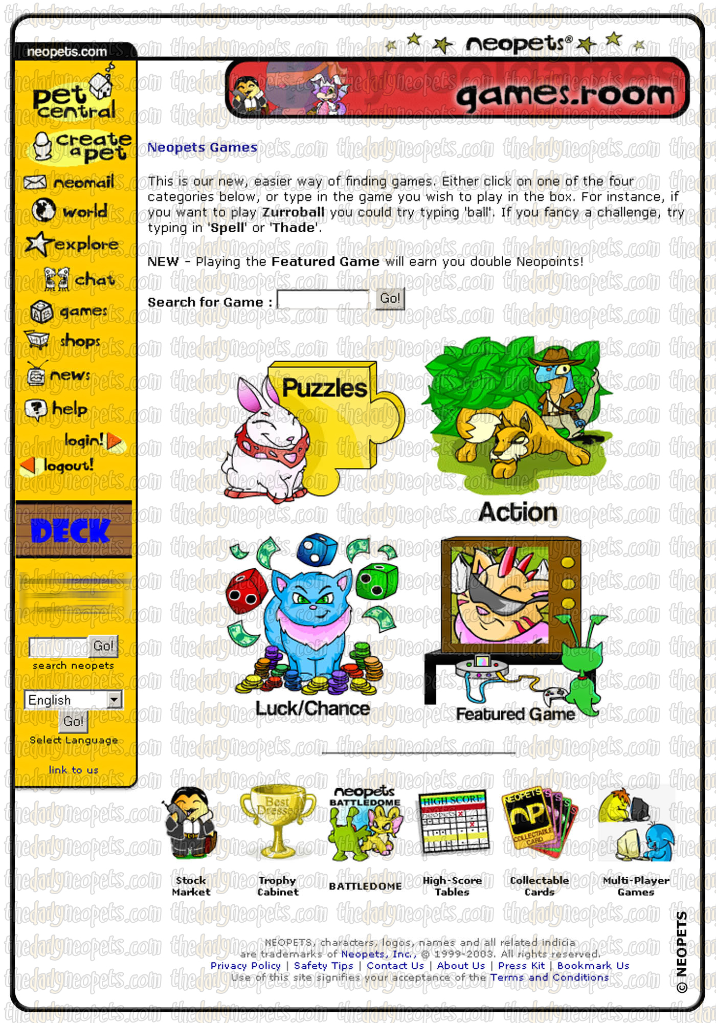 The Old Layout The Daily Neopets