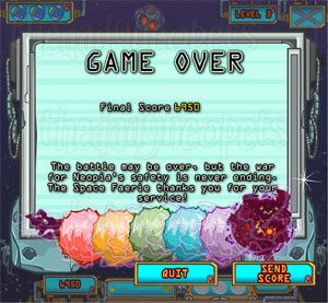 Game Over Screen