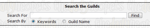 Search for guilds