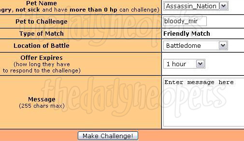 Challenge form