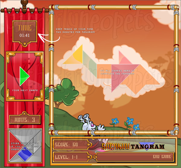 Shenkuu Tangram Game Screen