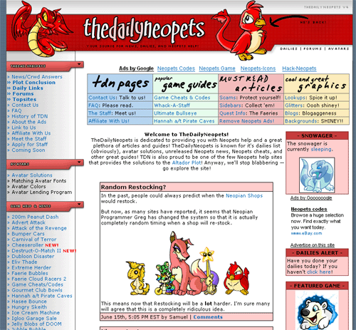 Ice Cream Machine Neopets Game Guide 